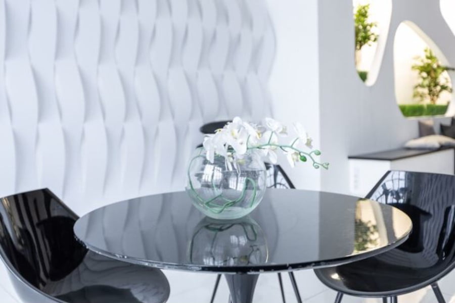 Tampo de mesa de vidro